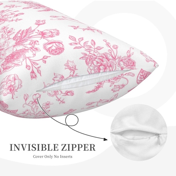 🩷Floral Pink Pillowcase Set - Picture 3 of 5